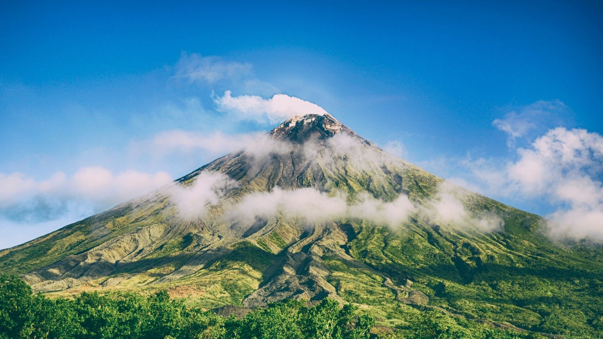 mayon volcano philippines travels majestic mountain full hd desktop