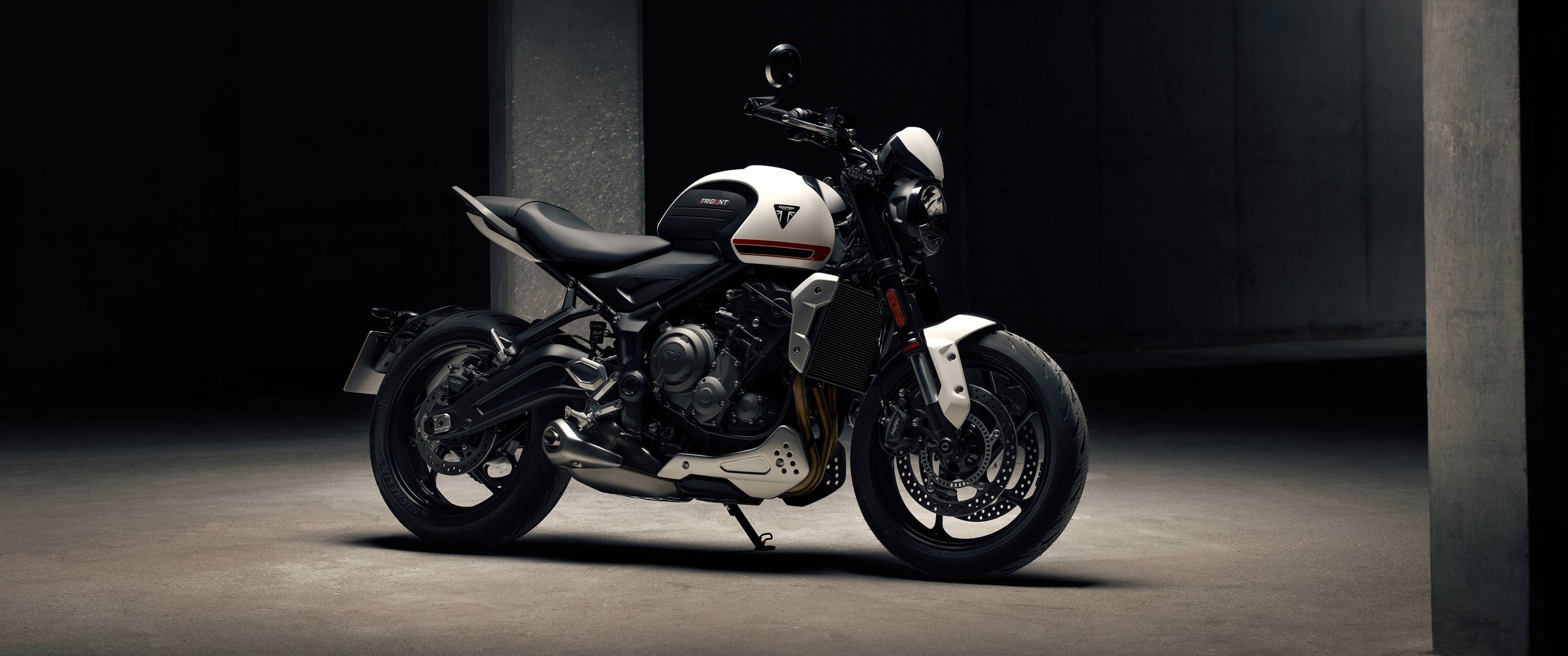 urban roadster triumph trident 660 wallpaper dual screen desktop