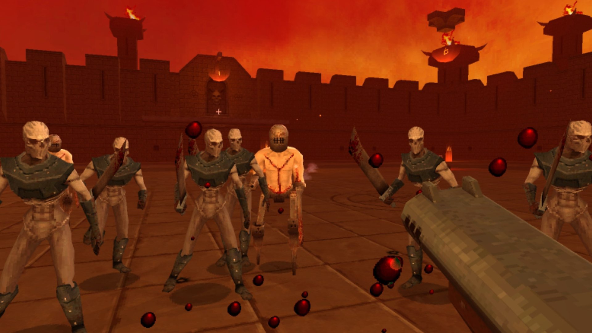 fpp game demon pit game 90s-style shooter doom-inspired violence full hd desktop
