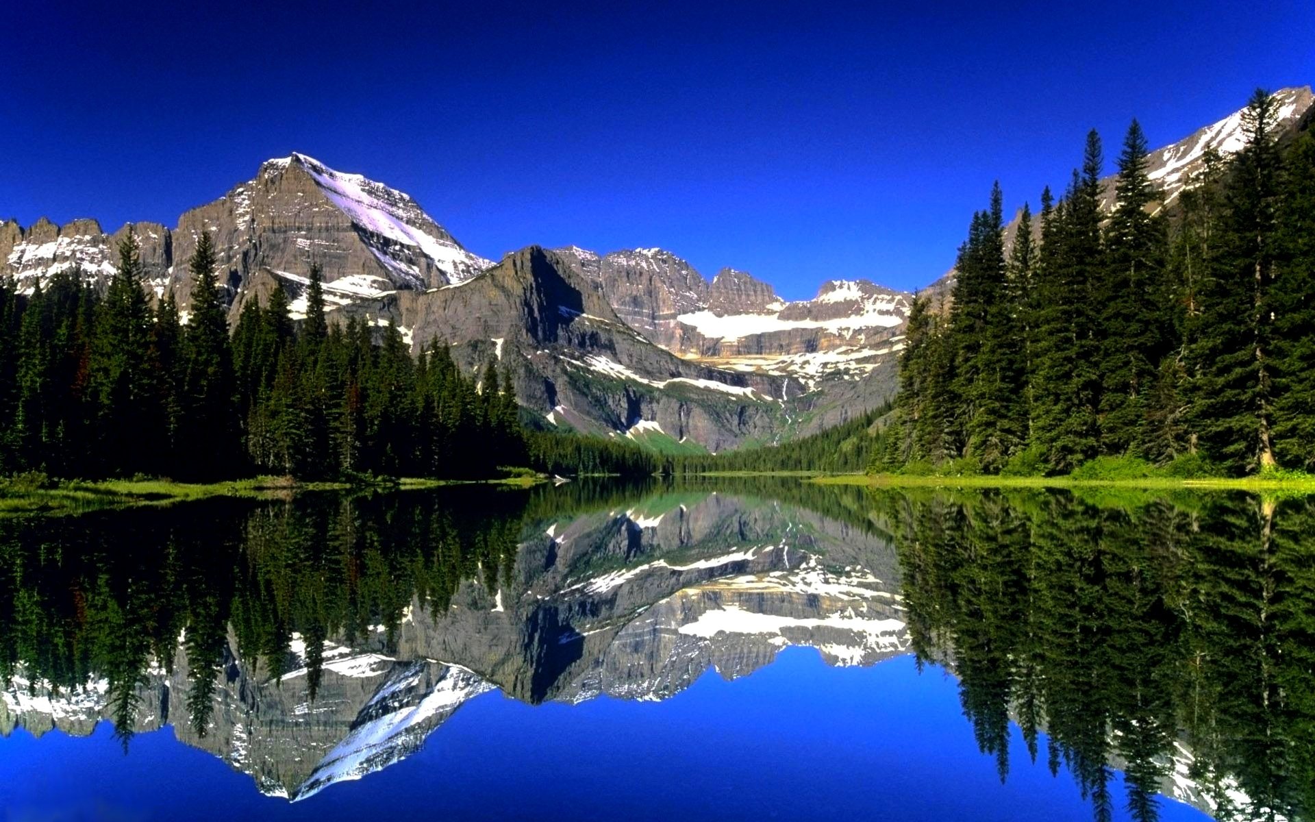 glacier national park mountain lakes wallpaper hd desktop