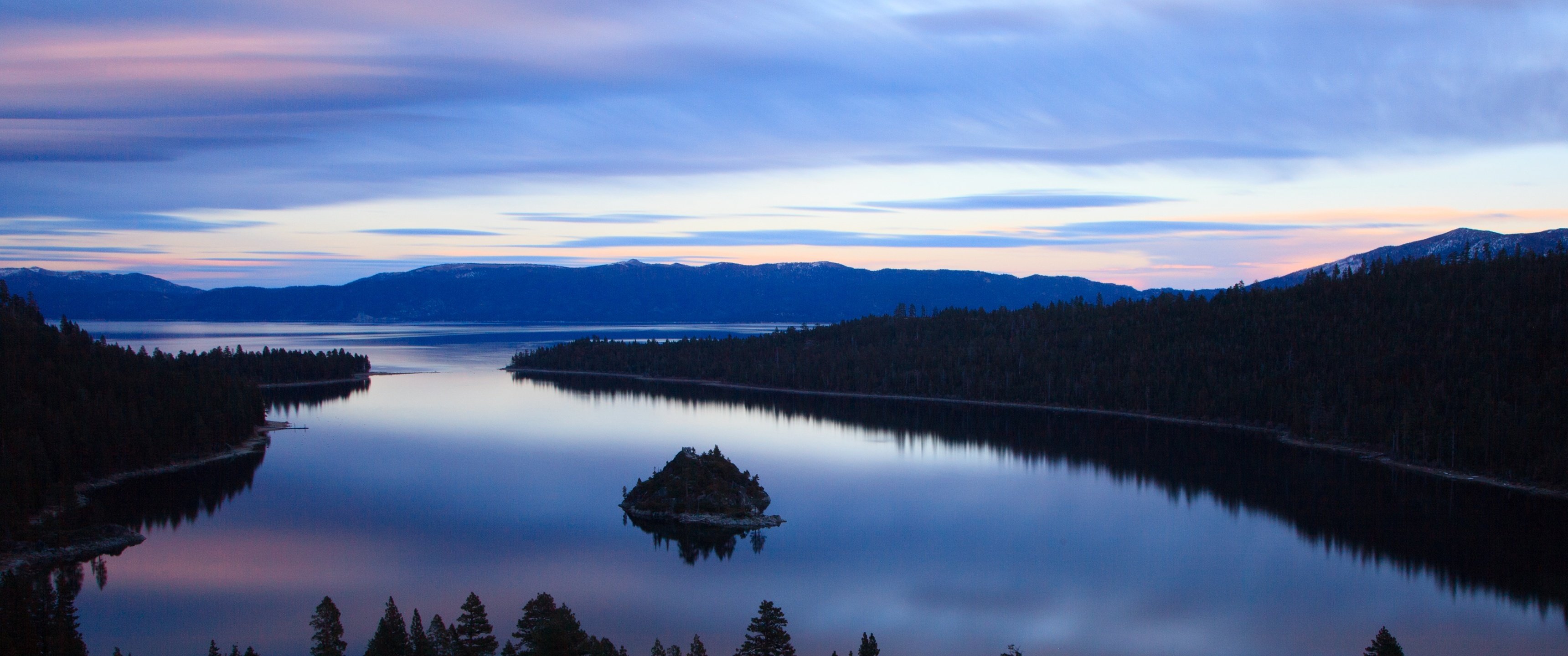 emerald bay wallpaper lake tahoe california stunning nature dual screen desktop