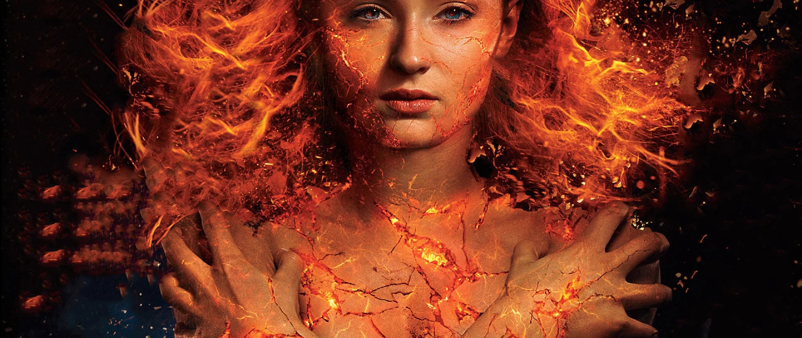 sophie turner phoenix dark phoenix wallpapers backgrounds dual screen desktop