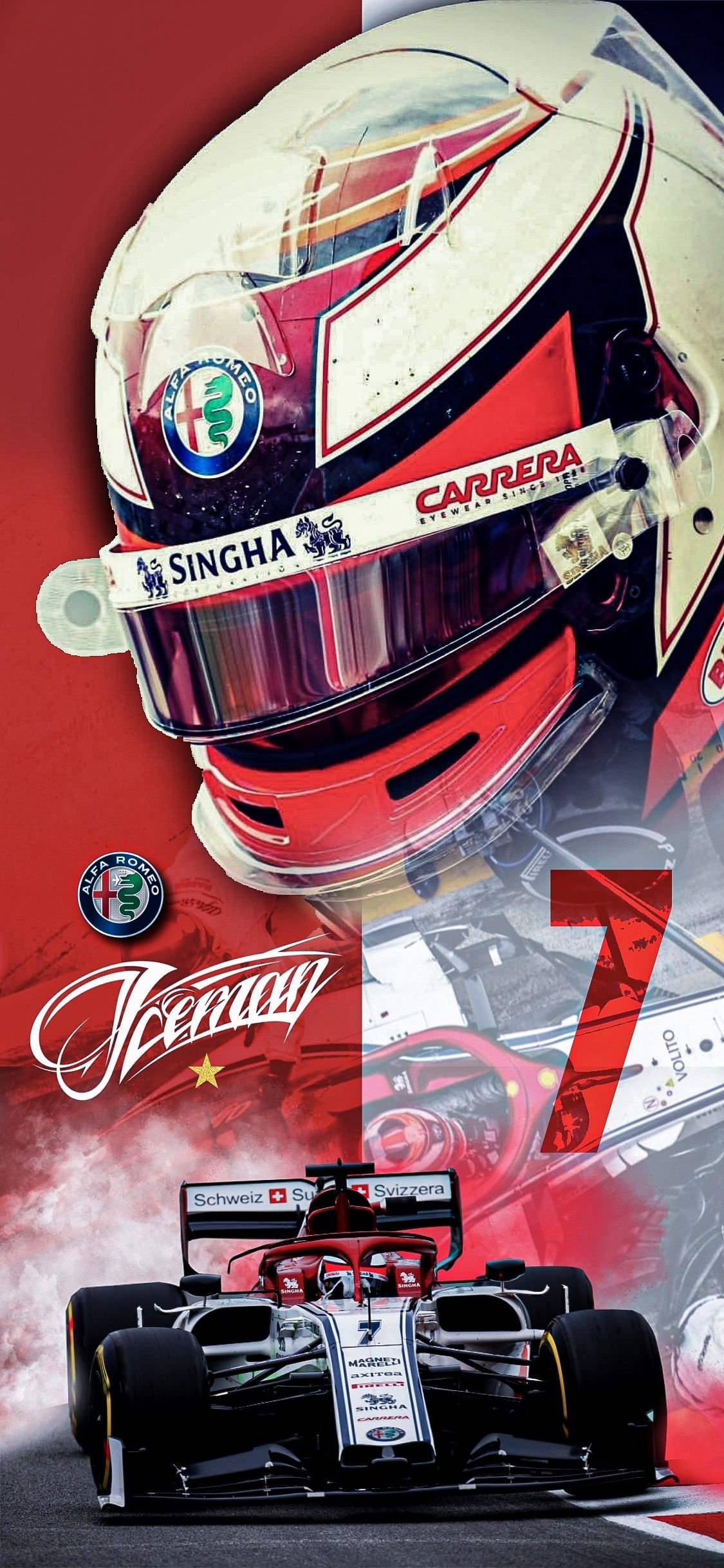 kimi raikkonen formula 1 wallpaper striking iphone background motorsport art hd phone
