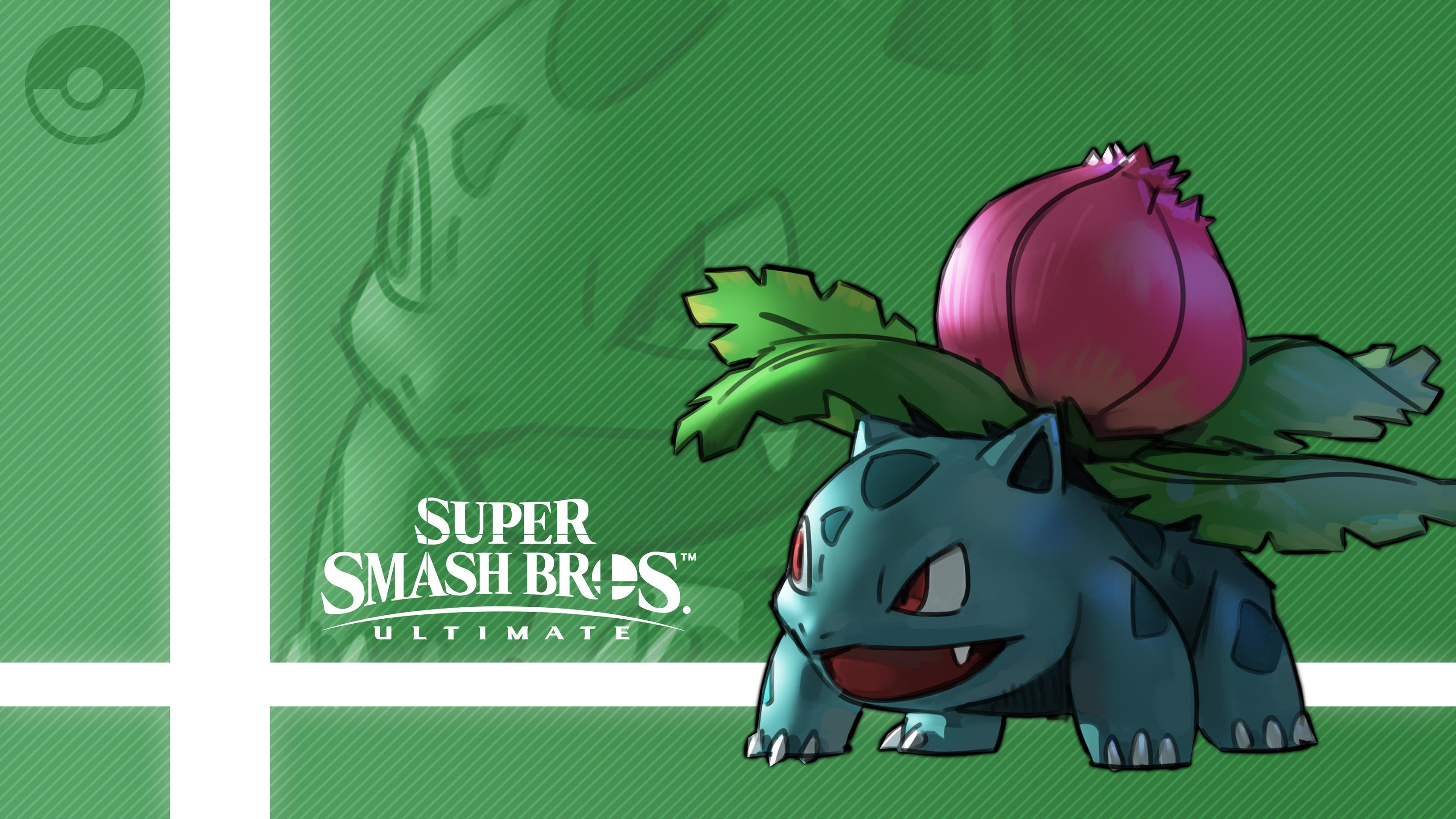 ivysaur in smash callum nakajima hd background gaming hd desktop