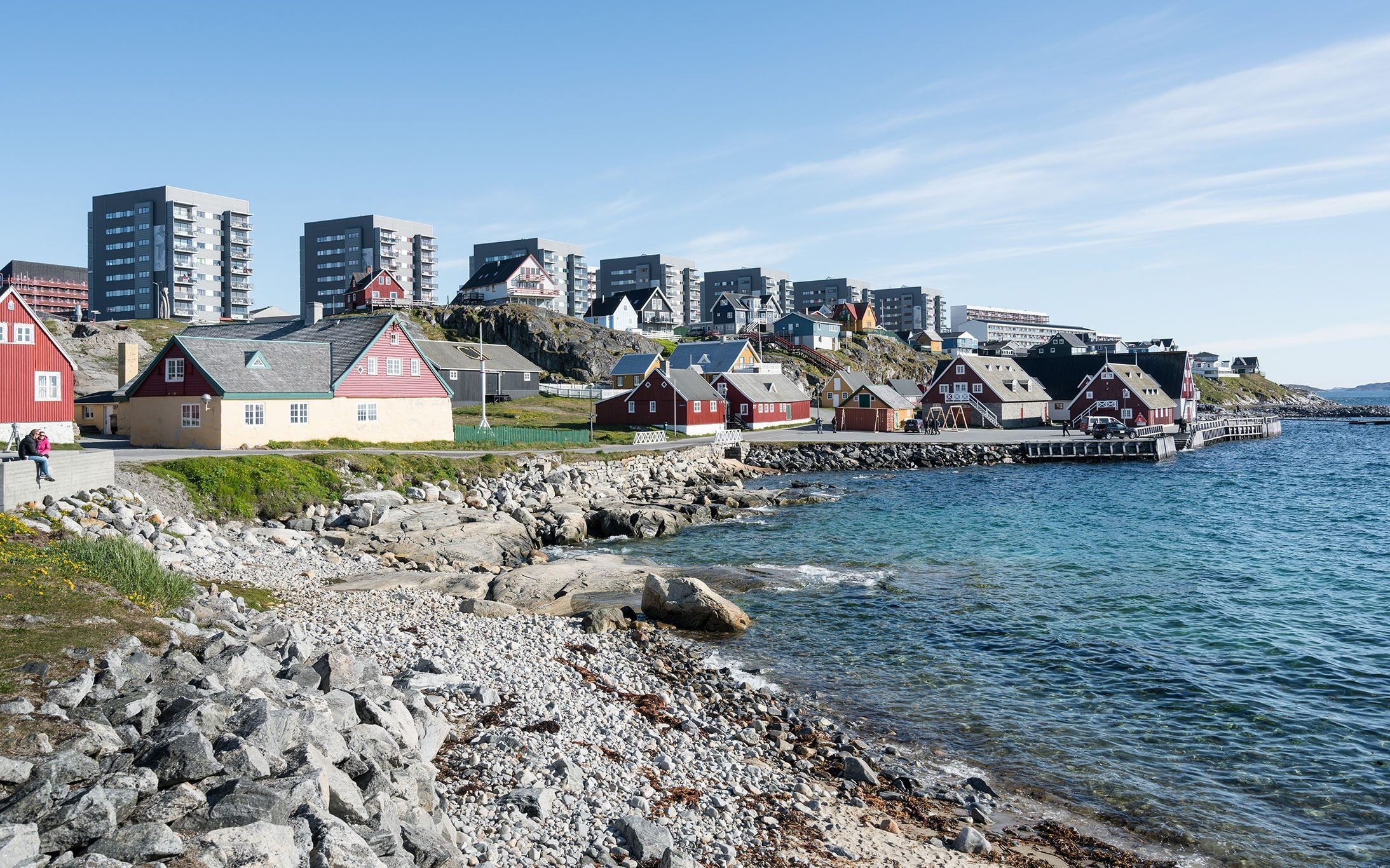 nuuk (greenland) charging electric cars hd desktop