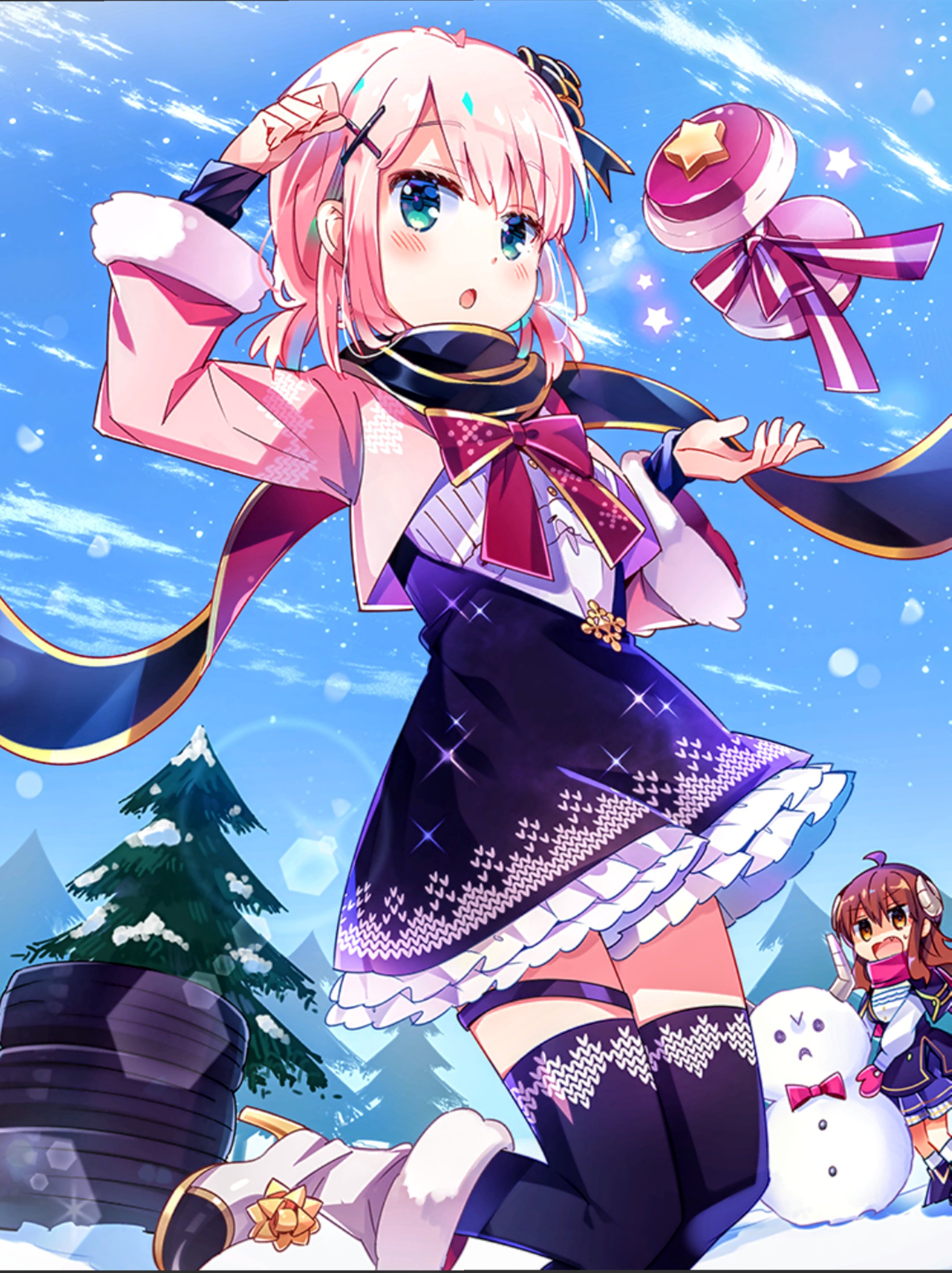 demon girl next door anime adorable characters slice of life hd phone