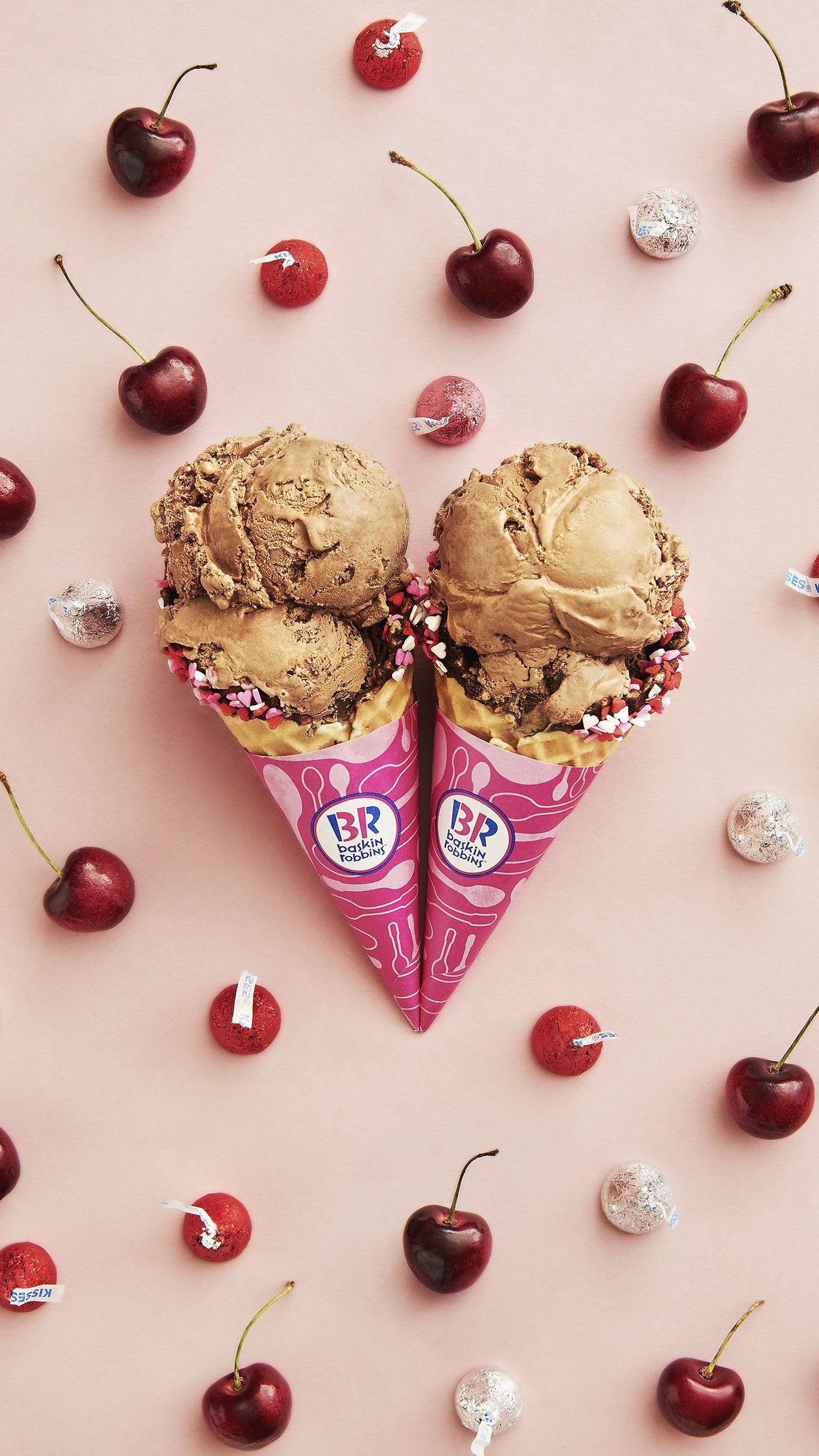 baskin robbins ice cream cherry cordial wallpaper ideas wallpapers hd phone