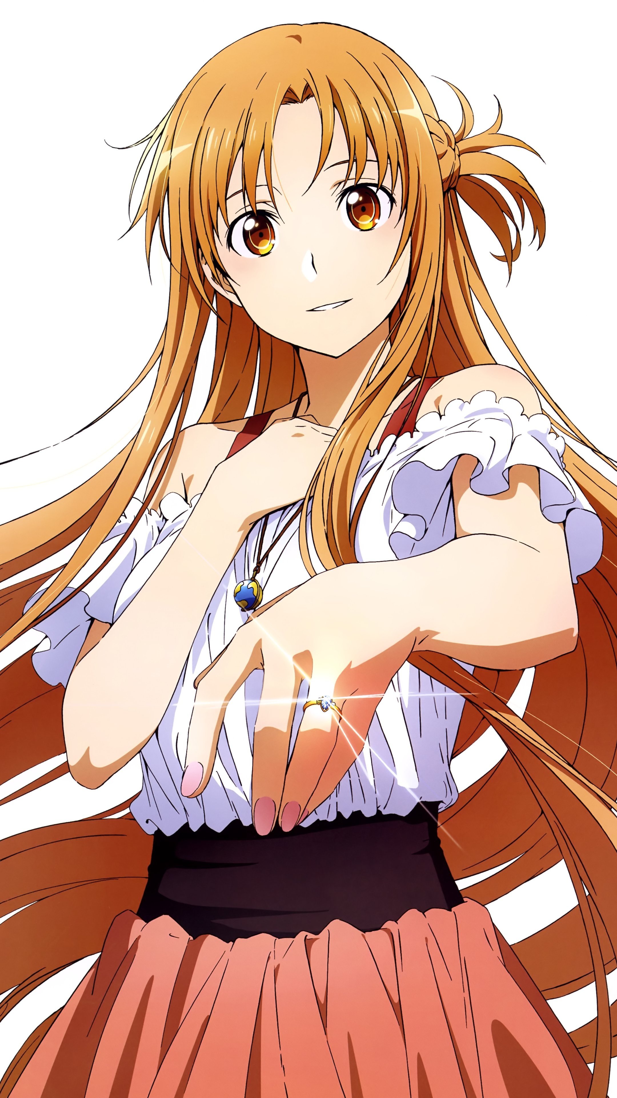 sword art online anime alicization asuna 4k phone