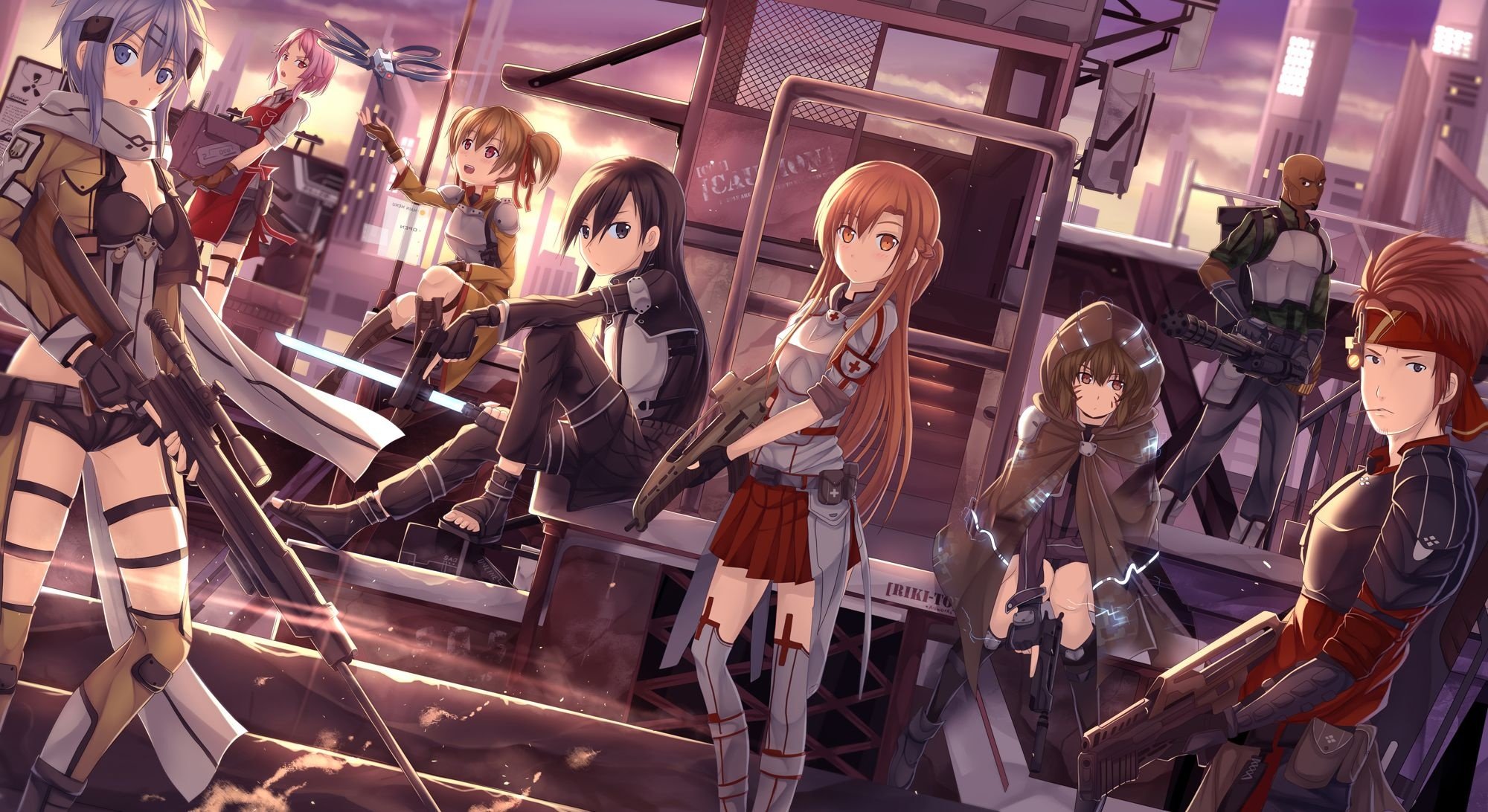 sword art online anime series sword fighting seasonal release hd desktop