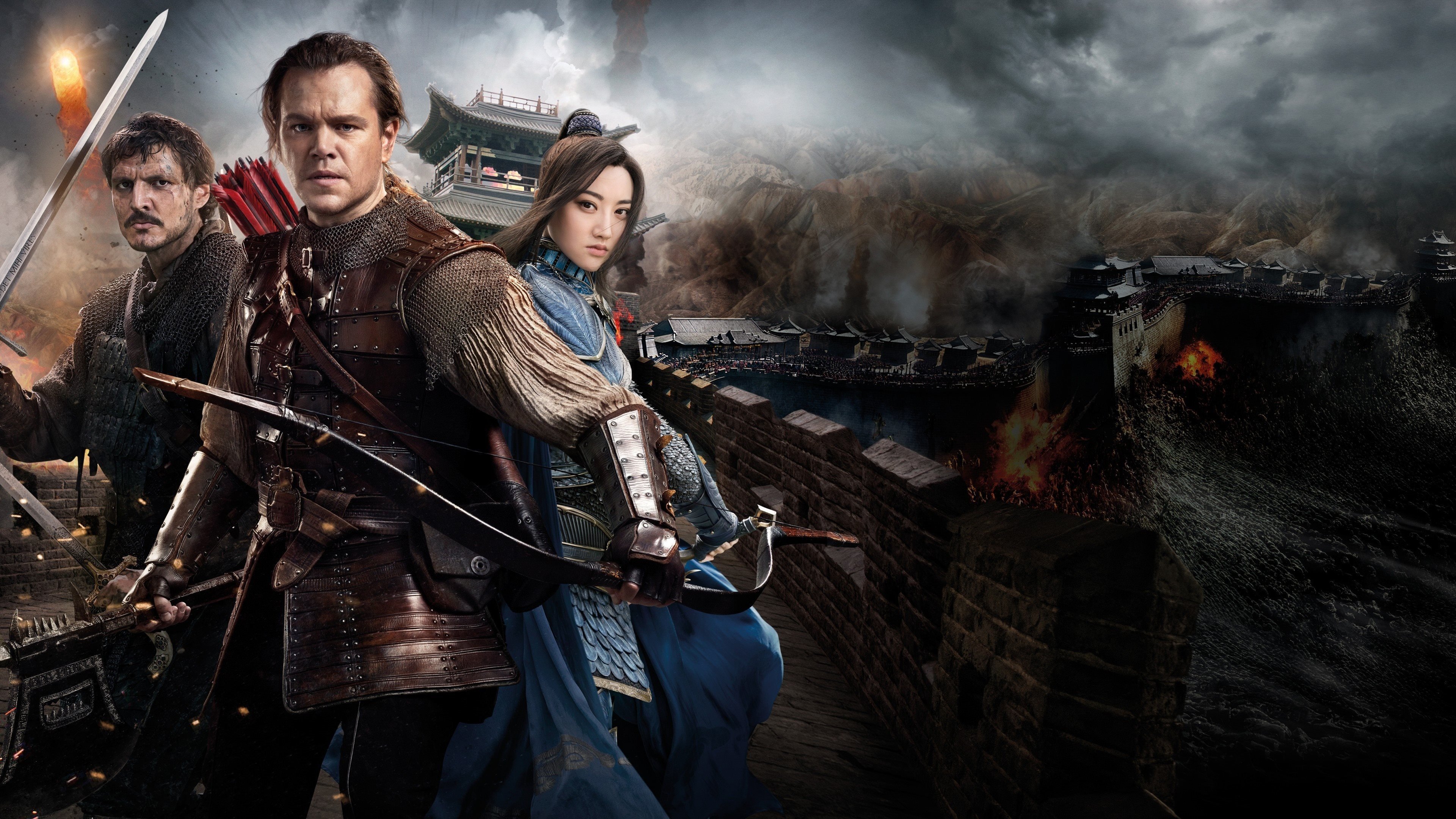 the great wall chinese epic matt damon pedro pascal 4k desktop