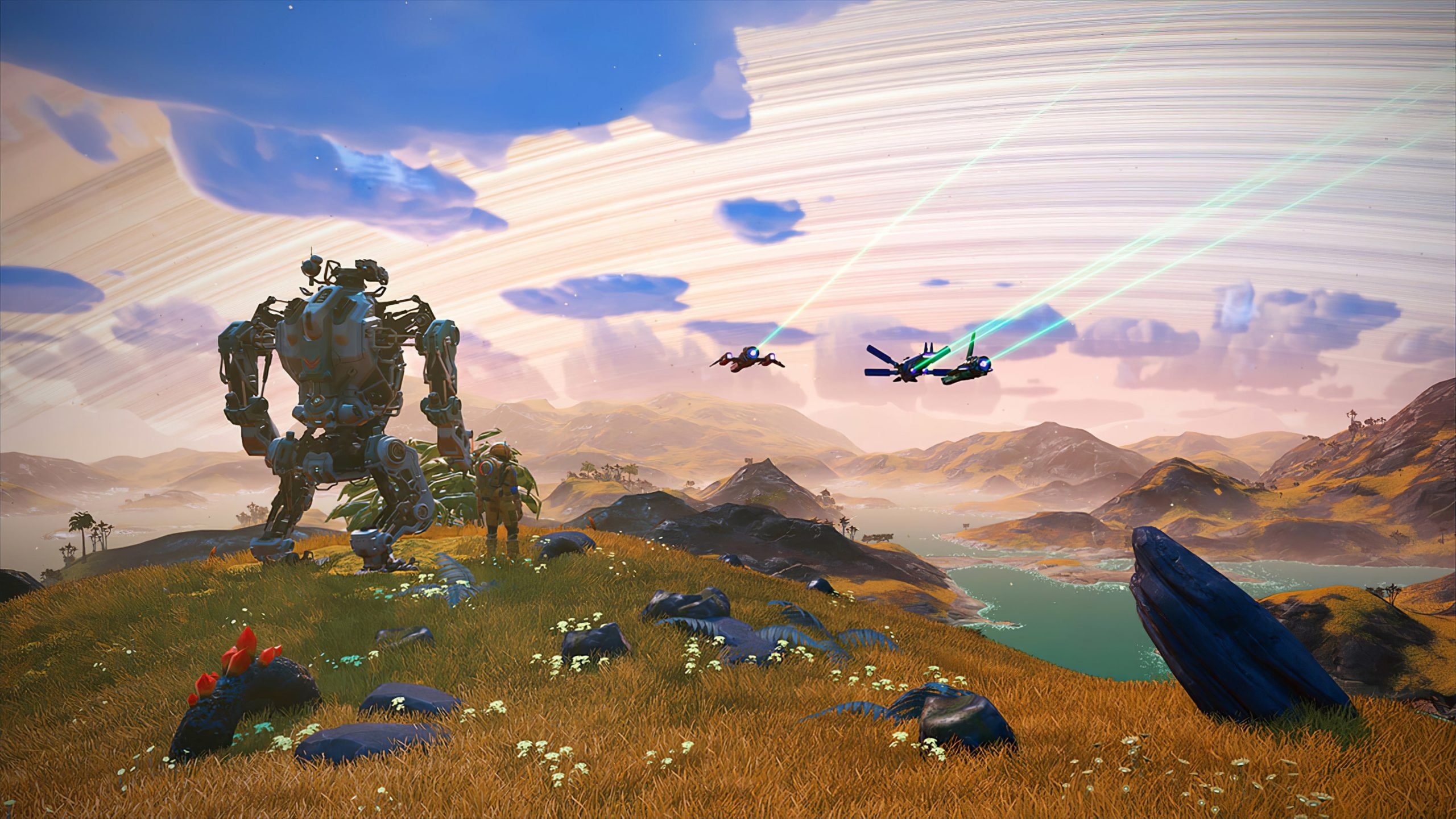 exo mech no man’s sky (game) wallpaper hd desktop
