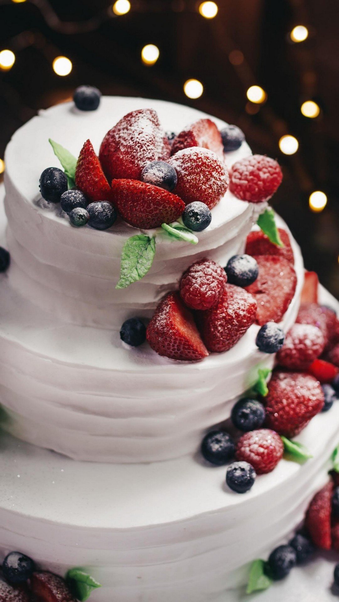 strawberry cake phone wallpaper android compatible sweet indulgence full hd phone