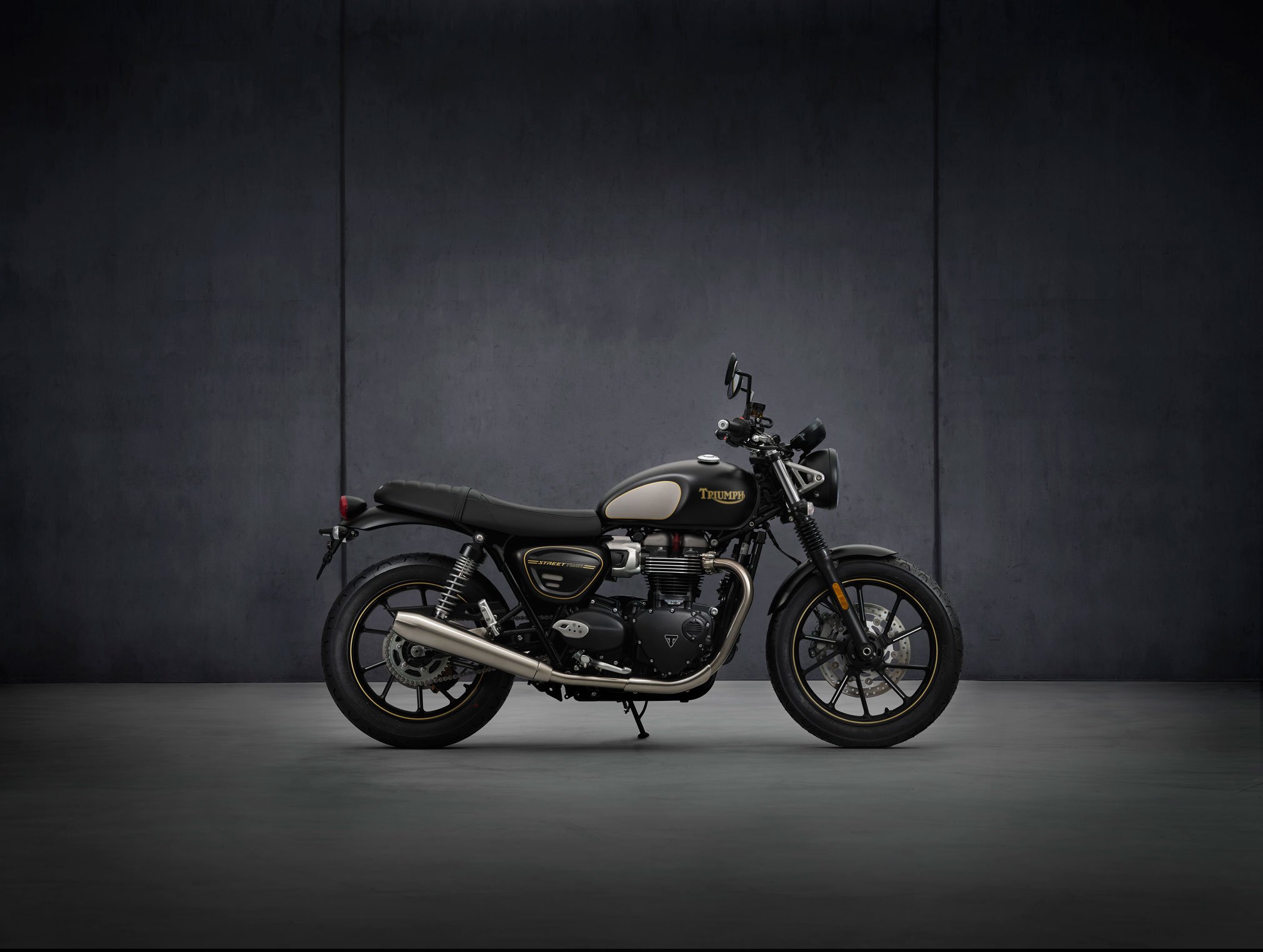 2021 model triumph street twin wallpaper hd desktop