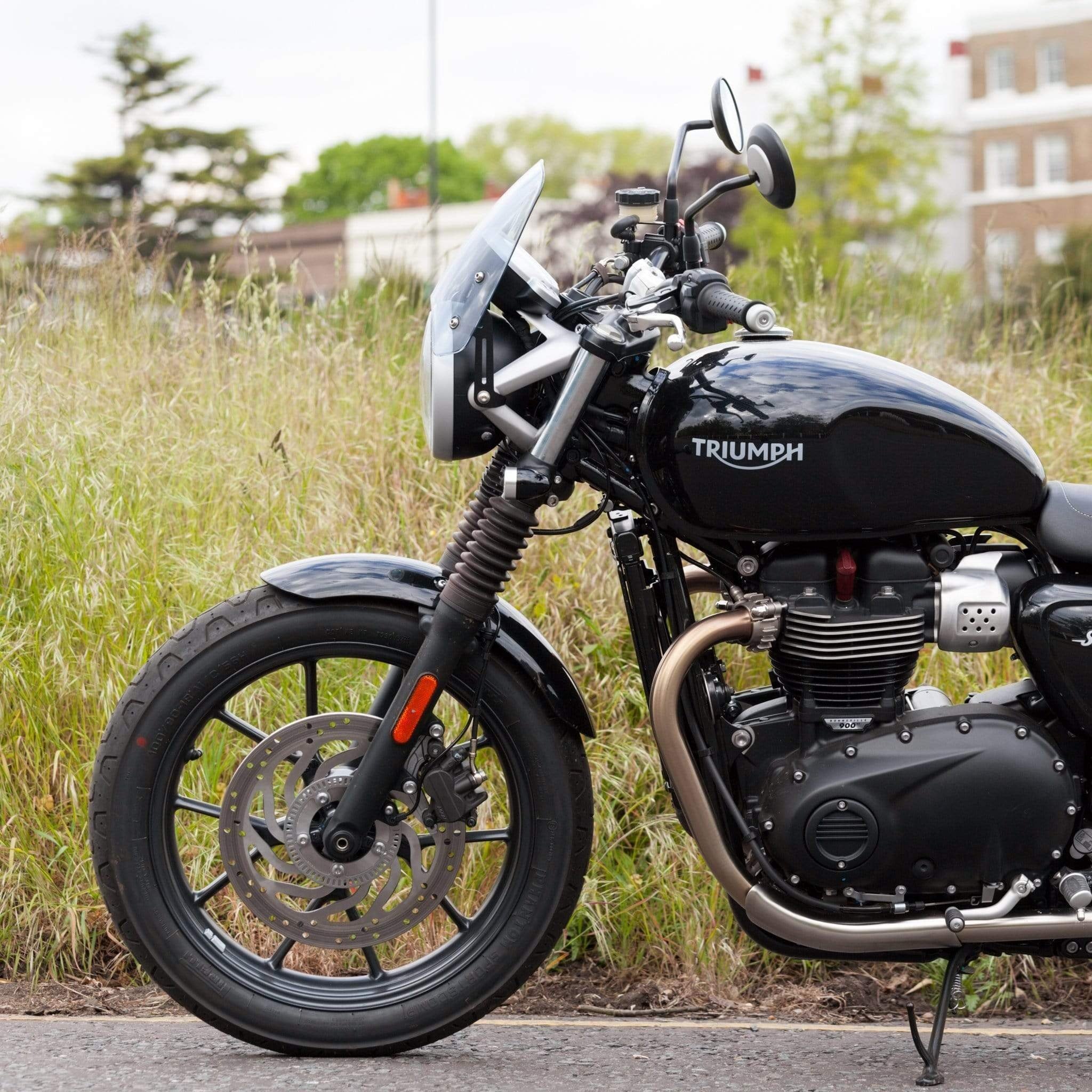 triumph street twin classic windshield dart flyscreens hd phone