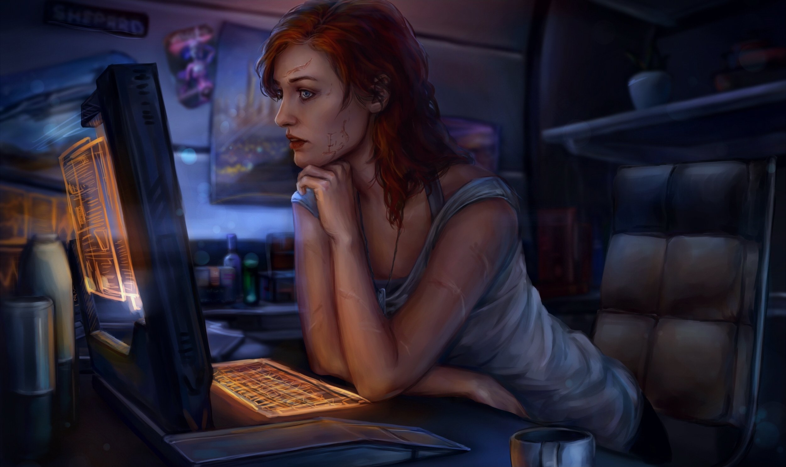 mass effect commander shepard epic games stunning visuals hd desktop