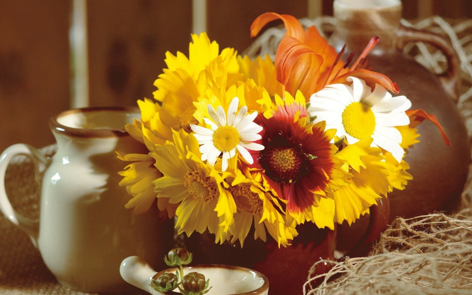 autumn colors bouquet of leaves nature's gift beautiful arrangement hd desktop