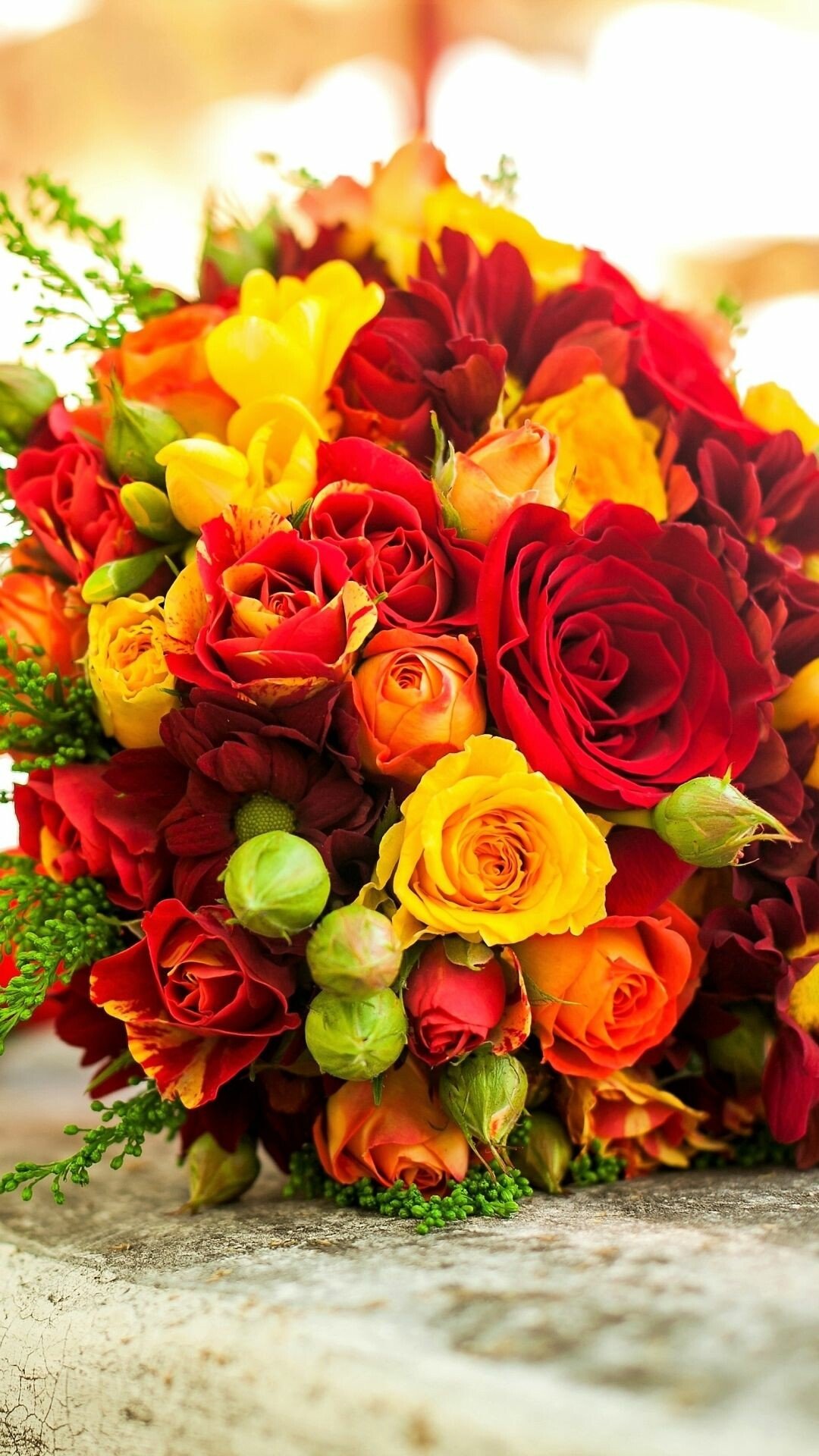 flower bouquet colorful and bright mobile wallpaper vibrant nature full hd phone