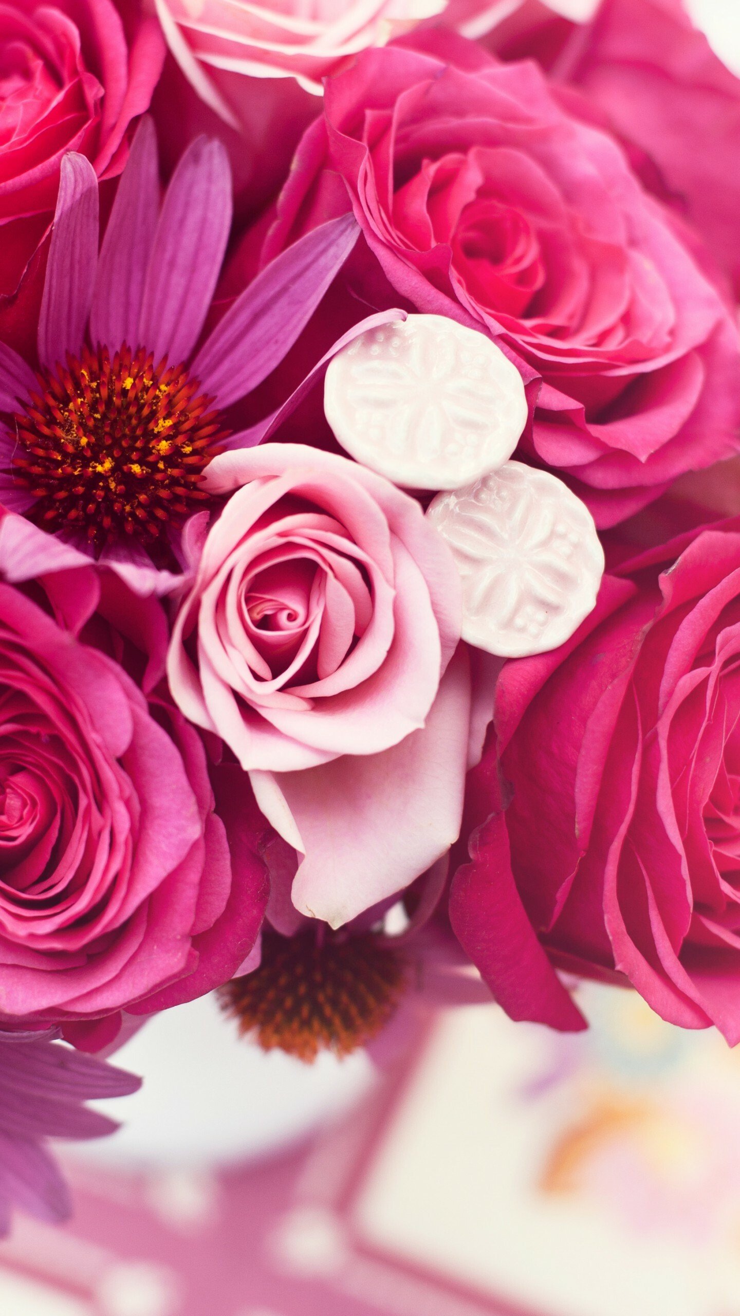garden roses 4k hd wallpaper flower bouquet pink nature hd phone